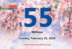 没有 Mega Millions 颁发的奖金；周二的奖池为 5500 万美元。